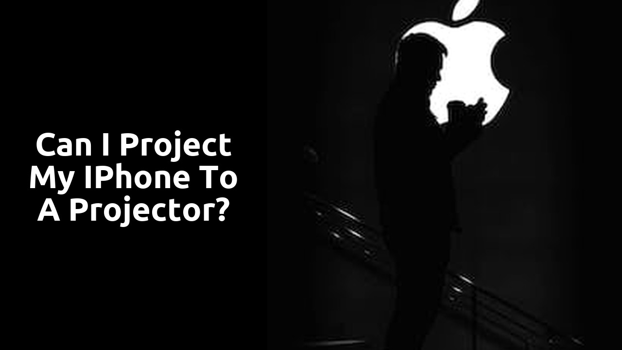 Can I project my iPhone to a projector?