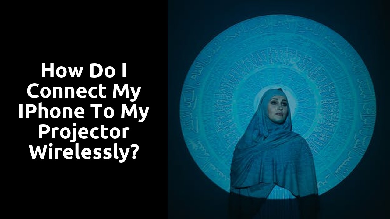 How do I connect my iPhone to my projector wirelessly?