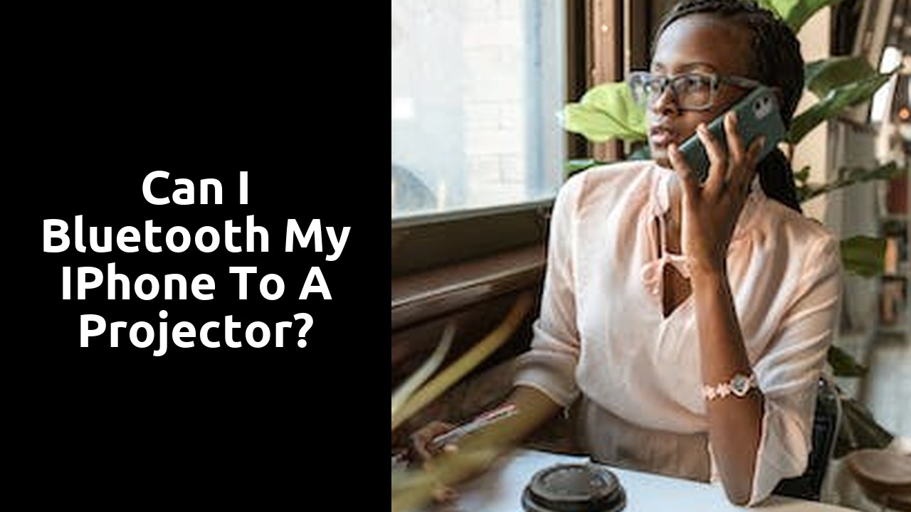 Can I Bluetooth my iPhone to a projector?